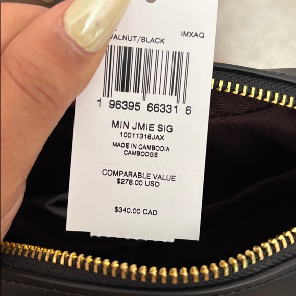 Coach Brown & Black Signature Crossbody with Gold Logo - Picture 9 of 10